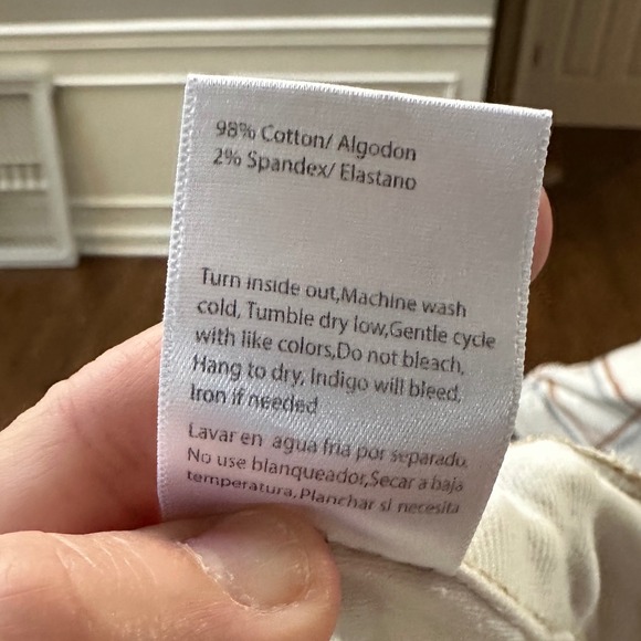 Risen Jeans Daydream High Rise Wide Leg Cropped Raw Hem White Jean Size 13 / 31 - Picture 5 of 5